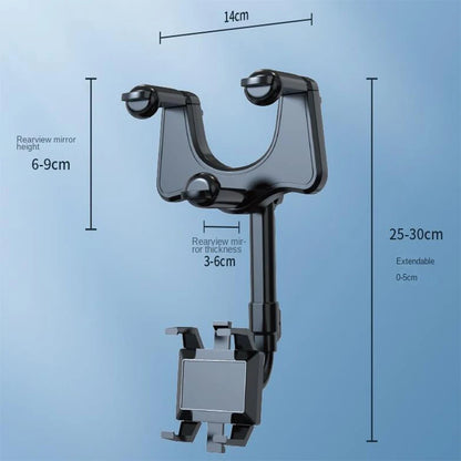 Rearview Mirror 360° Phone Holder – Adjustable Car Mount